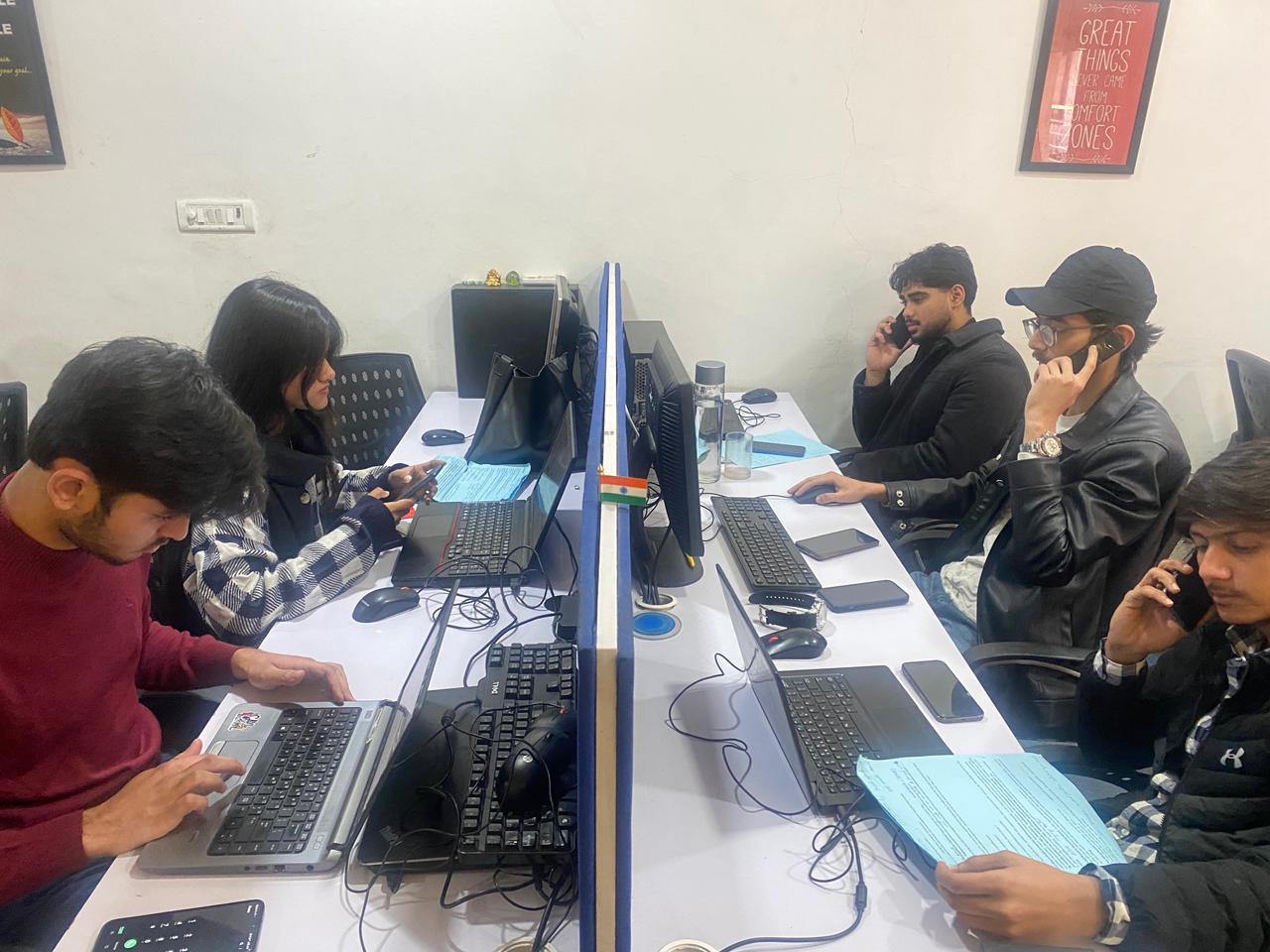 Retail Management Students During Their Internship at Axnode Immigrations Pvt Ltd | 2025 Event