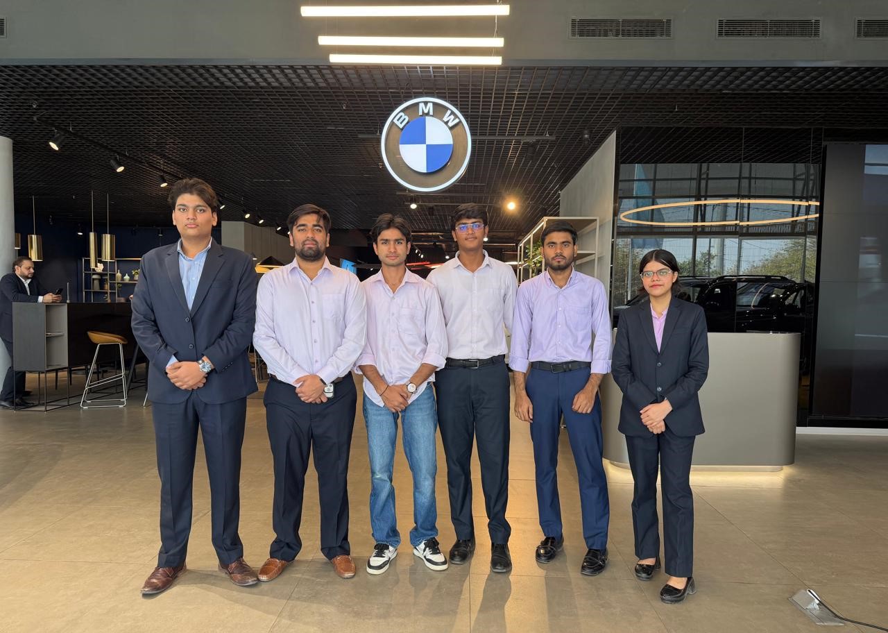 Retail Management Students During Their Project Work at BMW Outlet | 2026 Event